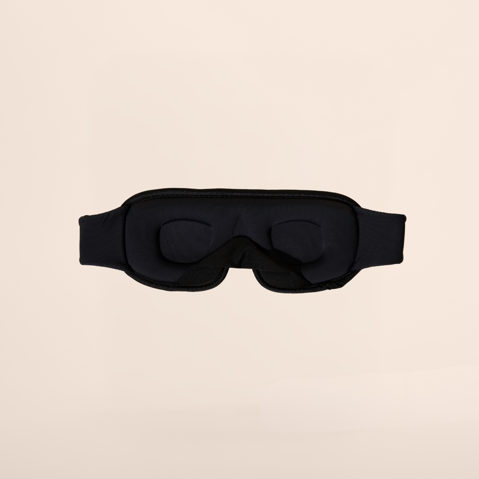 Moongreens sleep mask — worn, side view